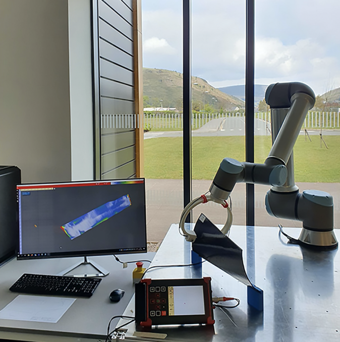 ETher NDE collaborate on the Innovate UK project for the Eddy current inspection of carbon fibre.
